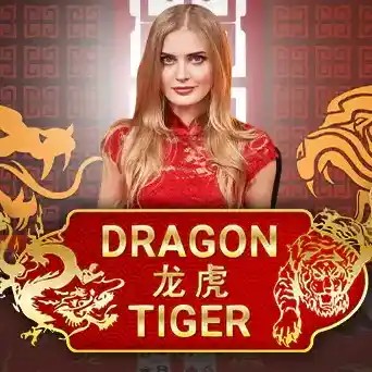 Dragon Tiger slot visual from Evolution available on naobetcasino.no
