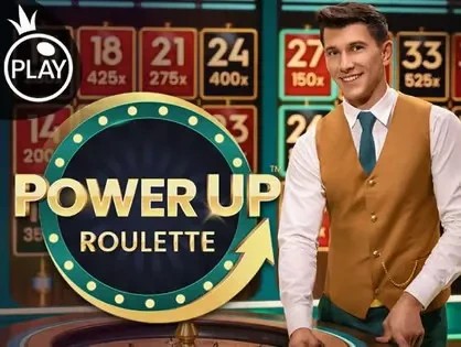Power UP Roulette slot visual from Pragmatic Play available on naobetcasino.no