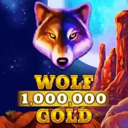 Wolf Gold 1,000,000 online game logo by Pragmatic Play on naobetcasino.no